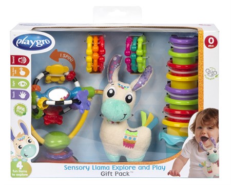 Playgro presentfrpackning Sensory Llama i gruppen Leksaker / Babylek 0-1 r / Aktivitetsleksaker hos Kpbarnvagn (010899)