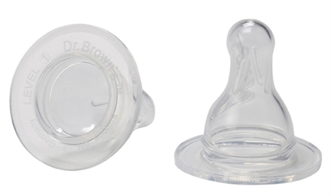 Dr Brown dinapp standard, Storlek 4, 2-pack i gruppen NAPPFLASKOR, TALLRIKAR MM / Dr Brown hos K�pbarnvagn.se (072239003138)
