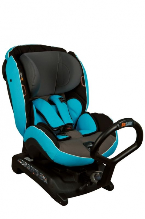BeSafe iZi Kid X3 isofix, svart/turkos (42) i gruppen BILBARNSTOLAR / Bilbarnstol bak�tv�nd 0-25 kg hos K�pbarnvagn.se (1642)
