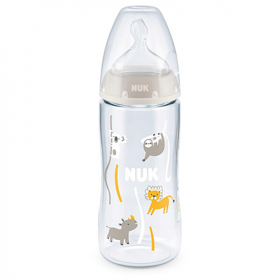 NUK First Choice+ Nappflaska 6-18 mn 300 ml i gruppen Barn & Frlder / ta & dricka / Nappflaskor & muggar hos Kpbarnvagn (216290)