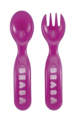 B�aba Bestick med etui i gruppen NAPPFLASKOR, TALLRIKAR MM / Bestick hos K�pbarnvagn.se (3384349131609)