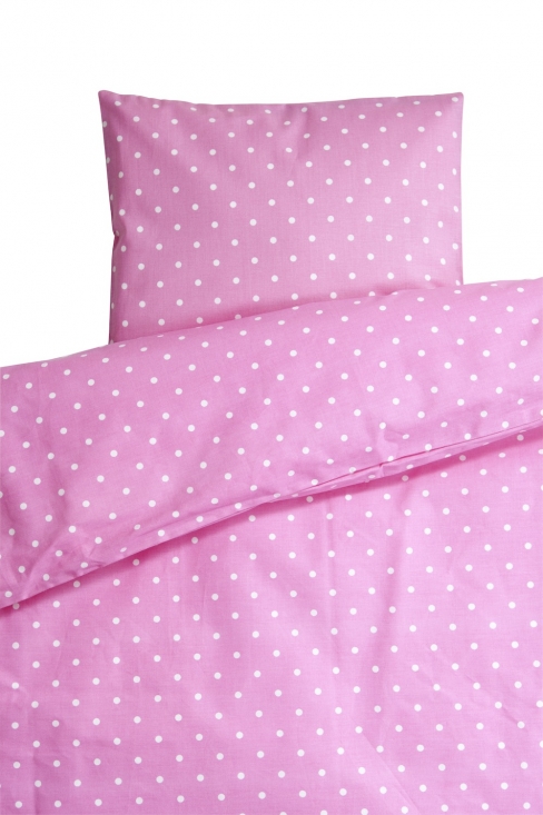 F�rg & Form p�slakanset vagn/vagga Prickig rosa i gruppen P�SLAKANSET & FILTAR / F�rg&Form hos K�pbarnvagn.se (415211)