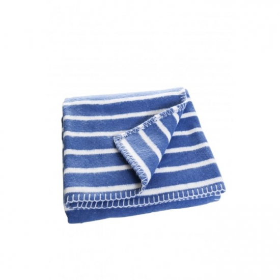 F�rg & Form barnfilt Randig bl� i gruppen P�SLAKANSET & FILTAR / Babyfiltar hos K�pbarnvagn.se (417027)