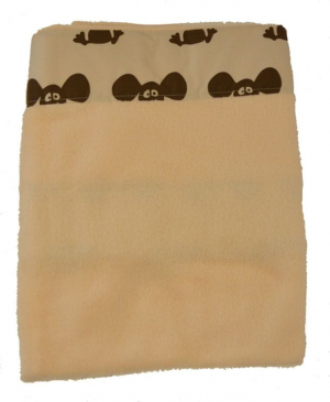 Babytrold Fleecefilt Beige/Brun Mus
