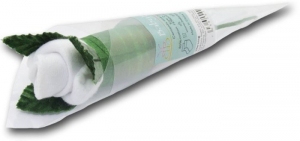 BabyBlooms Rosenknopp strumpor vit