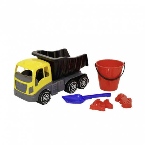 Plasto Lastbil med Sandleksaker 5 delar