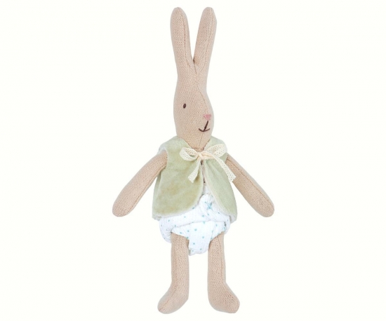 Maileg Micro Rabbit med väst i gruppen Barn & Förälder / Barnrum  / Inredning / Dekoration / Utsmyckning hos Köpbarnvagn (16-3000-17)