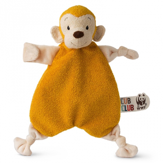 WWF Cub Club Snuttefilt Apan Mago Gul i gruppen Barn & Frlder / Omvrdnad & Hygien / Filtar & snuttefiltar / Snuttefiltar hos Kpbarnvagn (16191005)