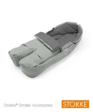 Stokke Åkpåse Grey Melange i gruppen Barnvagnar / Varumärken / STOKKE / Tillbehör hos Köpbarnvagn.se (177317)