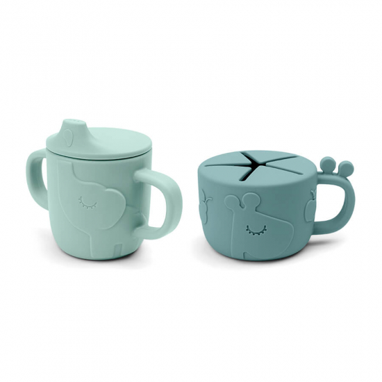 Done By Deer Peekaboo cup set blue
