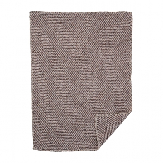 Klippan Babyfilt Ekologisk Lammull Wave Natural Brown  i gruppen Barn & Frlder / Omvrdnad & Hygien / Filtar & snuttefiltar / Ullfiltar hos Kpbarnvagn (231001)