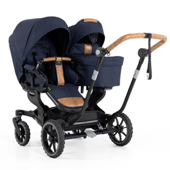 Emmaljunga NXT Twin 735 Flat Sskenvogn Outdoor Navy