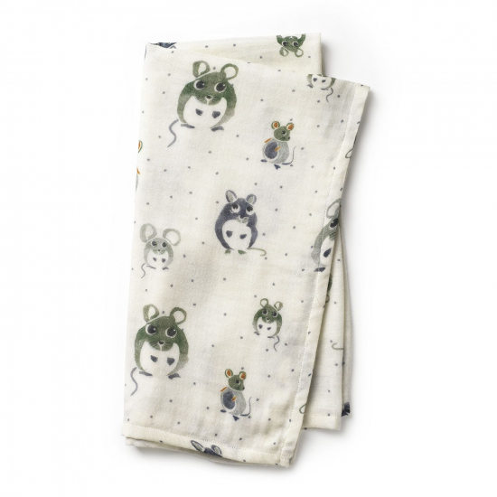 Elodie Details Bambu muslinfilt Forest Mouse i gruppen Barn & Frlder / Barnrum  / Filtar / Muslinfiltar hos Kpbarnvagn (30350145587NA)