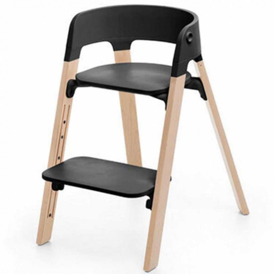 Stokke Steps Matstol Black Natural