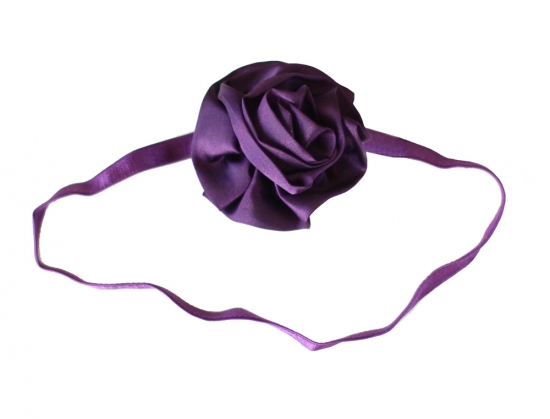 Lollipop Hrband Blomma Satin Mrklila i gruppen Leksaker / Leksaker frn 3 r / Smycken & smyckeskrin / Hraccessoarer hos Kpbarnvagn (3615)