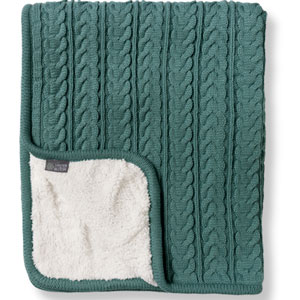Vinter & Bloom Stickad Filt Cuddly Misty Green