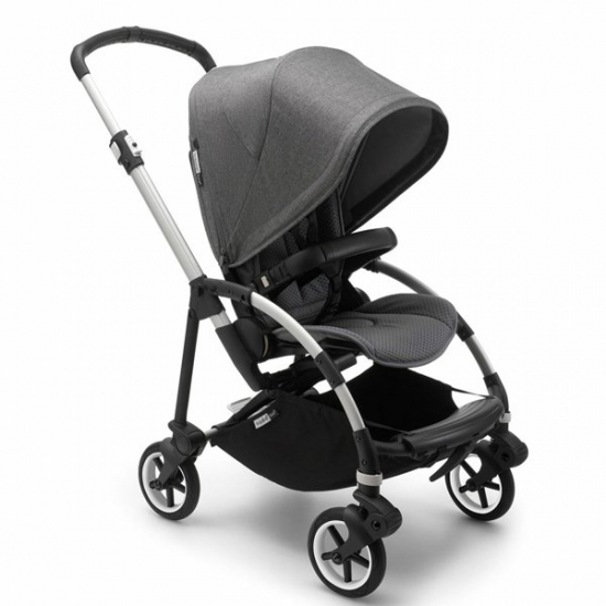 Bugaboo Bee6 Komplett Alu/Grey Melange i gruppen Barnvagnar  / Barnvagnstyp / Resevagnar hos Kpbarnvagn (500304GM01)