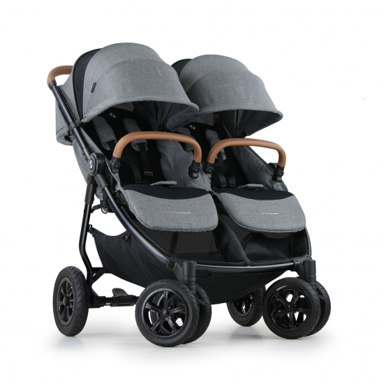 Crescent Duo AIR syskonvagn Grey Melange