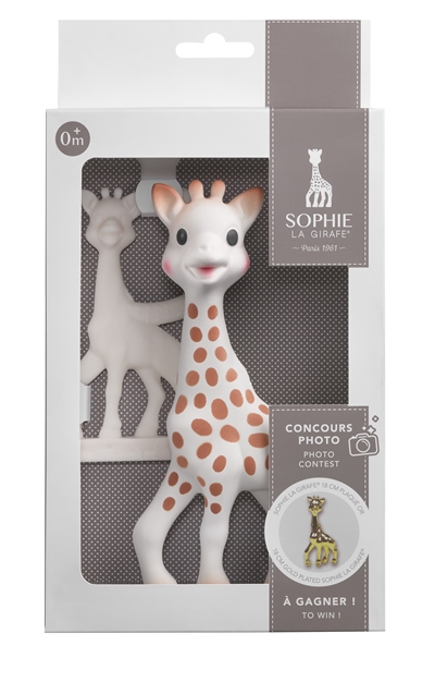 Sophie la Girafe 2-p, Biteleke + Bitering  i gruppen Leker / Babyleker 0-1 r / Biteleker hos Kpbarnvagn (516510)