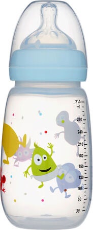 Babblarna Nappflaska 310 ml Blå i gruppen Barn & Förälder / Äta & dricka / Nappflaskor & muggar hos Köpbarnvagn (550002)