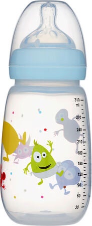 Babblarna Nappflaska 310 ml Bl i gruppen Barn & Frlder / ta & dricka / Nappflaskor & muggar hos Kpbarnvagn (550002)