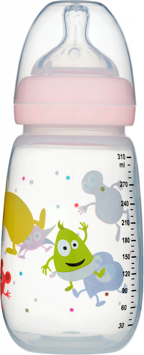 Babblarna Nappflaska 310 ml Rosa  i gruppen Barn & Frlder / ta & dricka / Nappflaskor & muggar hos Kpbarnvagn (550003)
