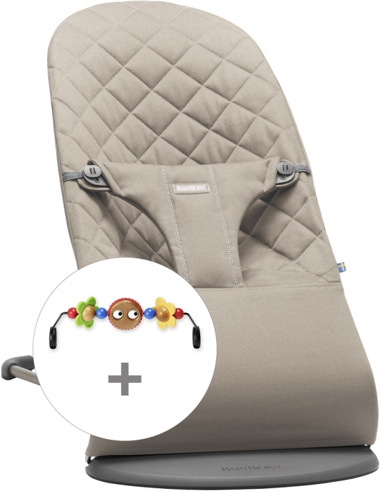 BabyBjrn Babysitter Bliss Sandgr + Leksak i gruppen Leksaker / Babylek 0-1 r / Babysitter hos Kpbarnvagn (606017)