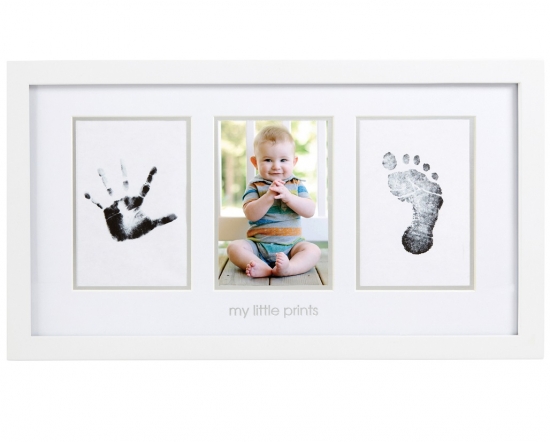 Pearhead Babyprints Fotoram Vit i gruppen Barn & Förälder / Barnrum  / Inredning / Avtryck & minnesböcker hos Köpbarnvagn (6989046300296)