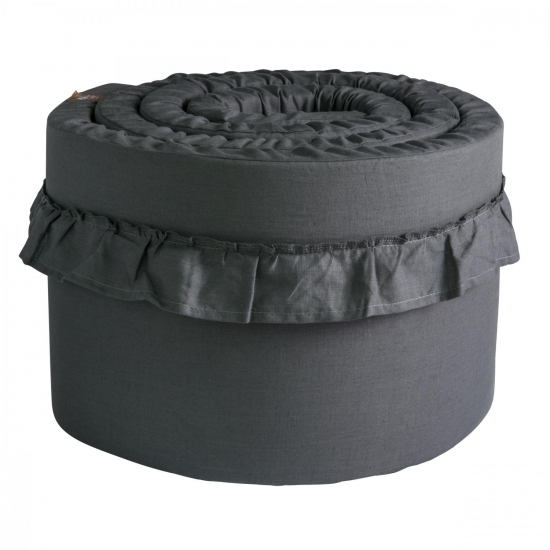 NG Baby Spjlskydd Tjockt med Volang Mood Graphite Grey i gruppen Barn & Frlder / Barnrum  / Spjlskydd hos Kpbarnvagn (70370-035)