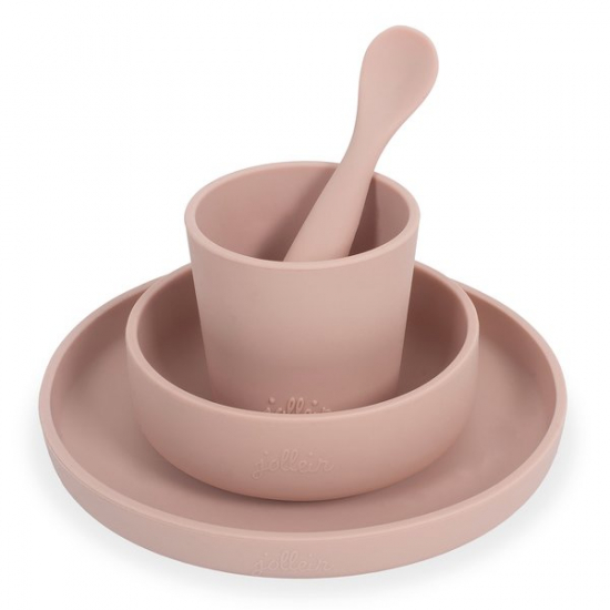 Jollein Matservis Silikon Rosa