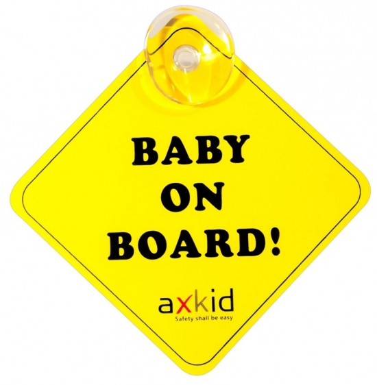 Axkid Skylt Baby On Board i gruppen Bilbarnstolar / Tillbehör hos Köpbarnvagn (800507)