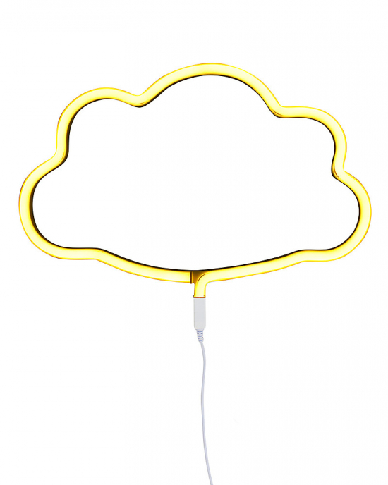 A Little Lovely Neon Light Cloud Yellow i gruppen Barn & Frlder / Barnrum  / Lampor & nattlampor / Vgglampor hos Kpbarnvagn (8719033864887)