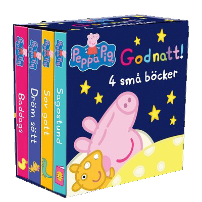 Greta Gris: Godnatt! 4 Små Böcker i gruppen Leksaker / Leksaker från 1 år / Böcker  / Läsböcker hos Köpbarnvagn (9789177835486)