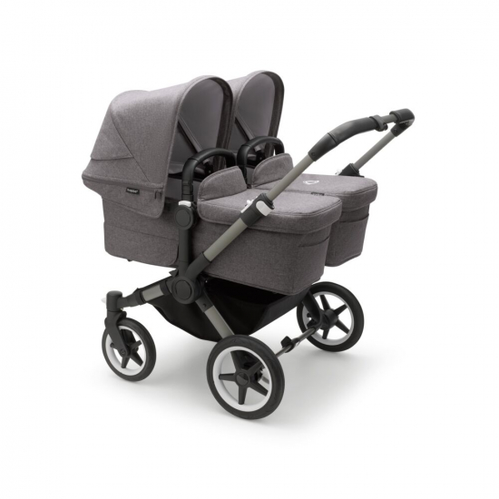 Bugaboo Donkey 5 Twin Graphite/Grey Melange i gruppen Barnvagnar  / Varumrken / Bugaboo / Bugaboo Donkey 5 hos Kpbarnvagn (PKTbdonkey6)