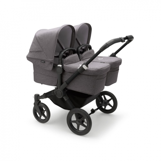 Bugaboo Donkey 5 Twin Black/Grey Melange i gruppen Barnevogner / Varemerker / Bugaboo / Bugaboo Donkey 5 hos Kpbarnvagn (PKTbdonkey9)