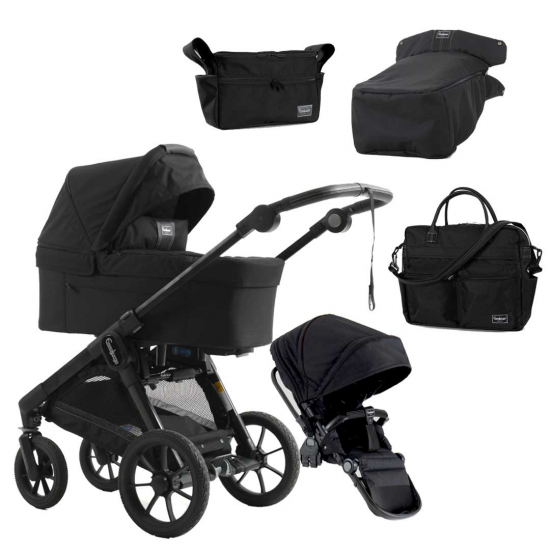 Emmaljunga 2023 NXT 310 All Black ERGO inkl Tillbehr i gruppen Barnvagnar  / Varumrken / Emmaljunga hos Kpbarnvagn (PKTnxt310-1)