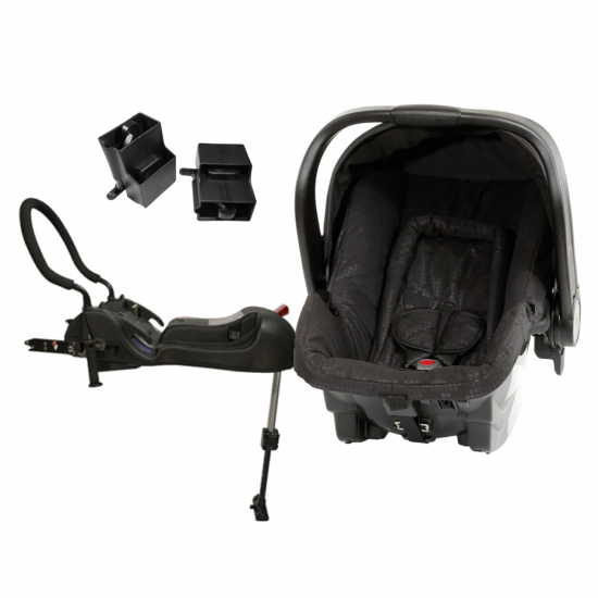 Paket! Axkid Babyfix Inkl. bas & barnvagnsadapter, Svart i gruppen Bilbarnstolar / Guide Bilbarnstolar / Bilstolar för små bilar hos Köpbarnvagn (Pktaxbf2)