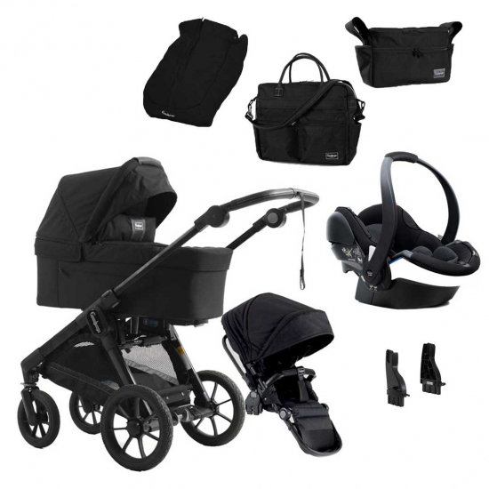Emmaljunga 2023 NXT 310 All Black Inkl. Besafe i gruppen Barnvagnar  / Barnvagnspaket / Emmaljunga hos Kpbarnvagn (SETnxt310-2)