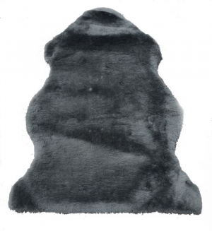 BOZZ Lammskinnsfäll Kortklippt Stålgrå