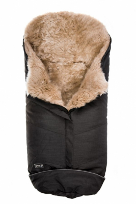 BOZZ Åkpåse Lammskinn Långhårig Linen Beige