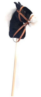 Käpphäst med ljud, Svart med vit man