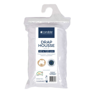 Candide Dra-på-lakan Bomull 60x120 Vit