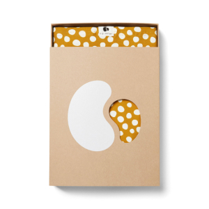 Coracor Bärsjal Abstract Dot Mustard