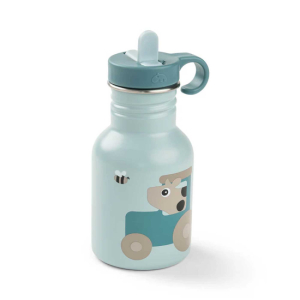 Done By Deer Vattenflaska 350 ml Tiny Farm Blue