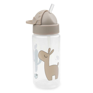 Done By Deer Vattenflaska med sugrör Lalee Sand