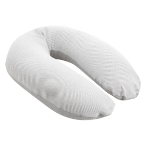 Doomoo Amnings- och gravidkudde Stor Grå/Vit Randig