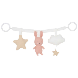 Jabadabado Barnvagnshänge Bunny Rosa