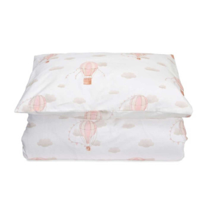 Mini Dreams Påslakanset Spjälsäng Vintage Balloon Rosa