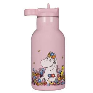 Mumin Vattenflaska Äng Rosa