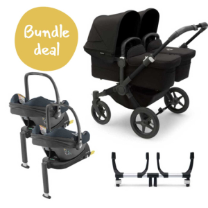 Bugaboo Donkey 5 Twin + Maxi-Cosi Cabriofix + Bas